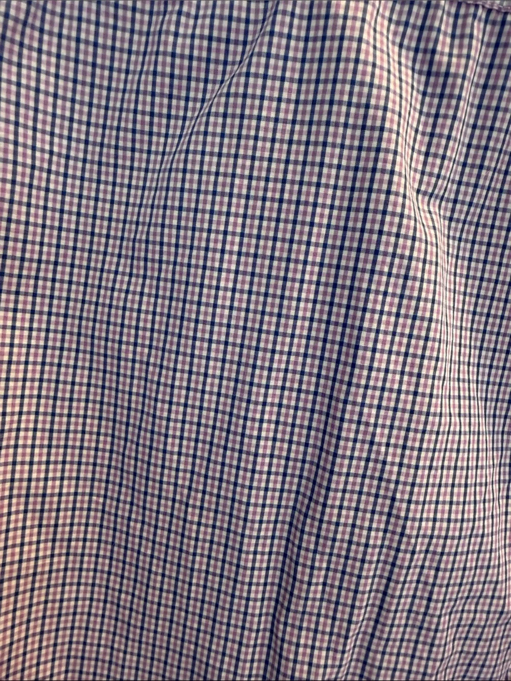 Banana Republic Men's Purple and Blue Check Button-Down Shirt